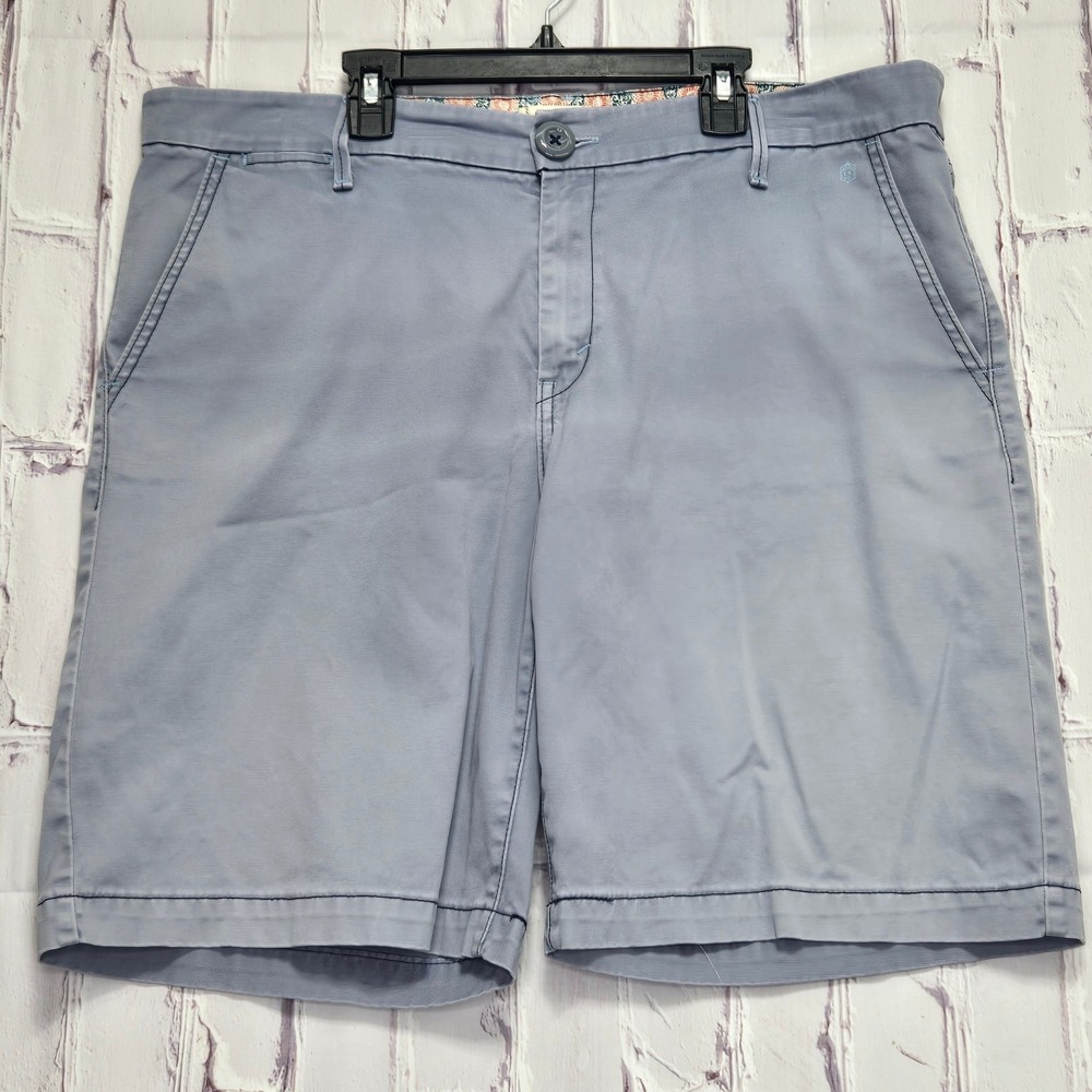 Levis Tab Twills Mens Chino Golf‎ Shorts Light Blue Gray Cotton Twill Size 38